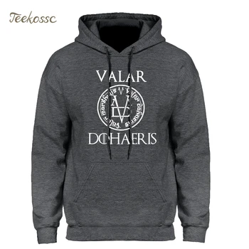 

Game of Thrones Streetwear Hoodies Valar Morghulis All Men Must Die Valyrian Sweatshirt Men Winter Autumn Fleece Hooded Hoody