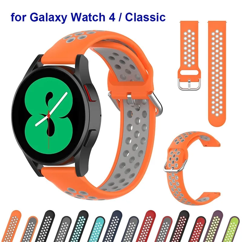 Double Color Silicone watch Straps For 