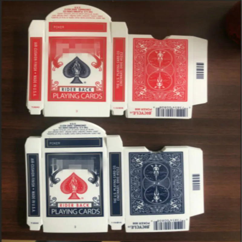 

20pcs/50pcs Original Quality Playing Card Box Rider 808 Red/Blue Design Poker Magic Tricks Card Magic Accessories Magician Props
