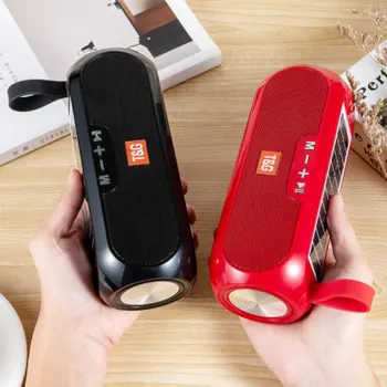 

Solar charging Portable Bluetooth Speaker Wireless Column Stereo Music Box Loudspeaker Outdoor Waterproof Speakers