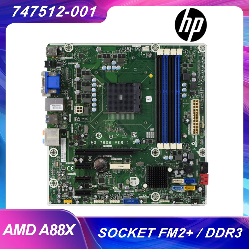 Для HP MS-7906 Desktop оригинальная материнская плата FM2 + AMD A88 DDR3 747512-001 501 601 | Компьютеры и