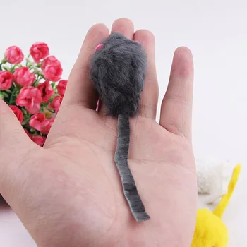 

Random Plush Simulation Mouse Cat Toy Plush Mouse Cat Toy For Cat Kitten Resistance Scratch Toy Palying Bite Mouse Interact O7C6