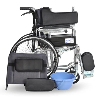 

Heng Hubang The Elderly Wheelchair Fold Light Small-scale Belt Pedestal Pan Many Function Whole Lie Old Age Disabled Wheelbarrow