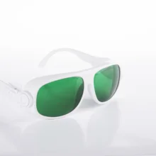 Лазерные защитные очки для 190-440nm и 600-760nm O.D 4+ CE с черный чехол и ткань