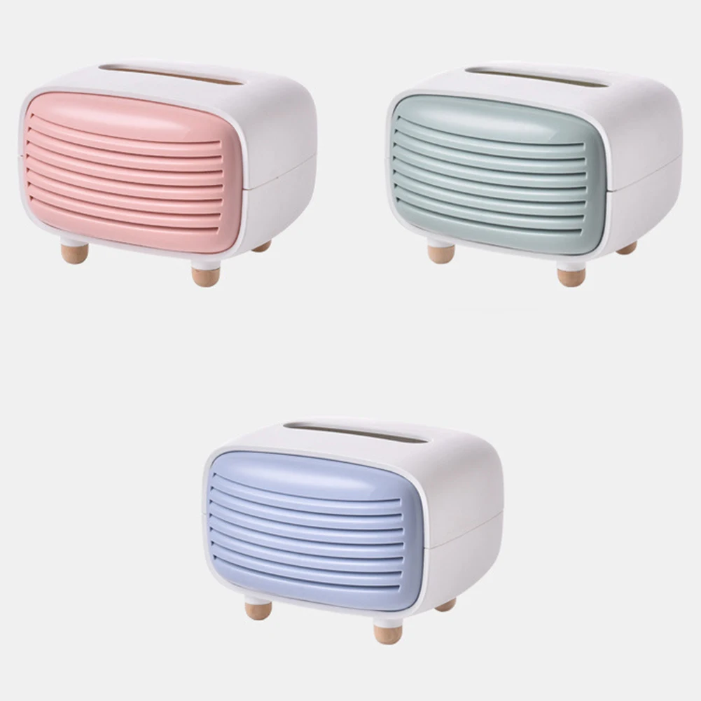 Коробки для салфеток Симпатичные радио форма Odoless пластиковая подставка для салфеток коробка для хранения Контейнер офисный ресторан настольный украшения для дома