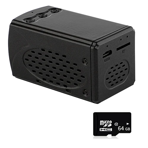 Bare 64G card Мини-камера HD 1080P с датчиком ночного видения, видеокамера, движения, DVR, микро камера, Спортивная DV видео, маленькая камера, облачное хранилище - Цвет: Bare 64G card