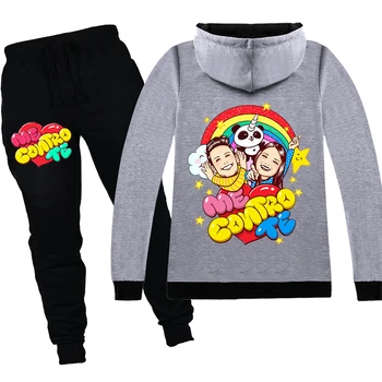 

Hot New Kids Children's clothes Boy Cartoon me contro te lovely Printed Sport coats Pants Suits Girls Sets Baby Clothes Sets