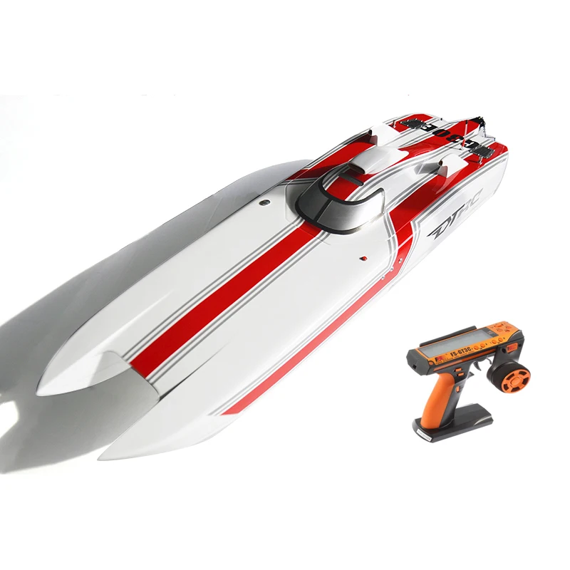 G30E Red Fiber Glass 70KM/H Gasoline Racing ARTR RC Boat 30CC W/ Radio System THZH1182 4
