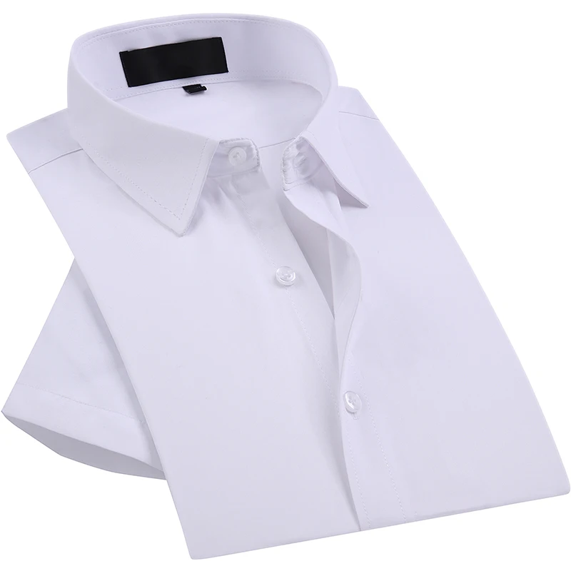 white short sleeve business shirts
