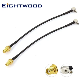 

Eightwood 2pcs 4G LTE Antenna SMA Jack to TS9 Plug 15cm for Netgear Nighthawk Huawei MiFi Mobile WiFi Hotspot Router USB Modem