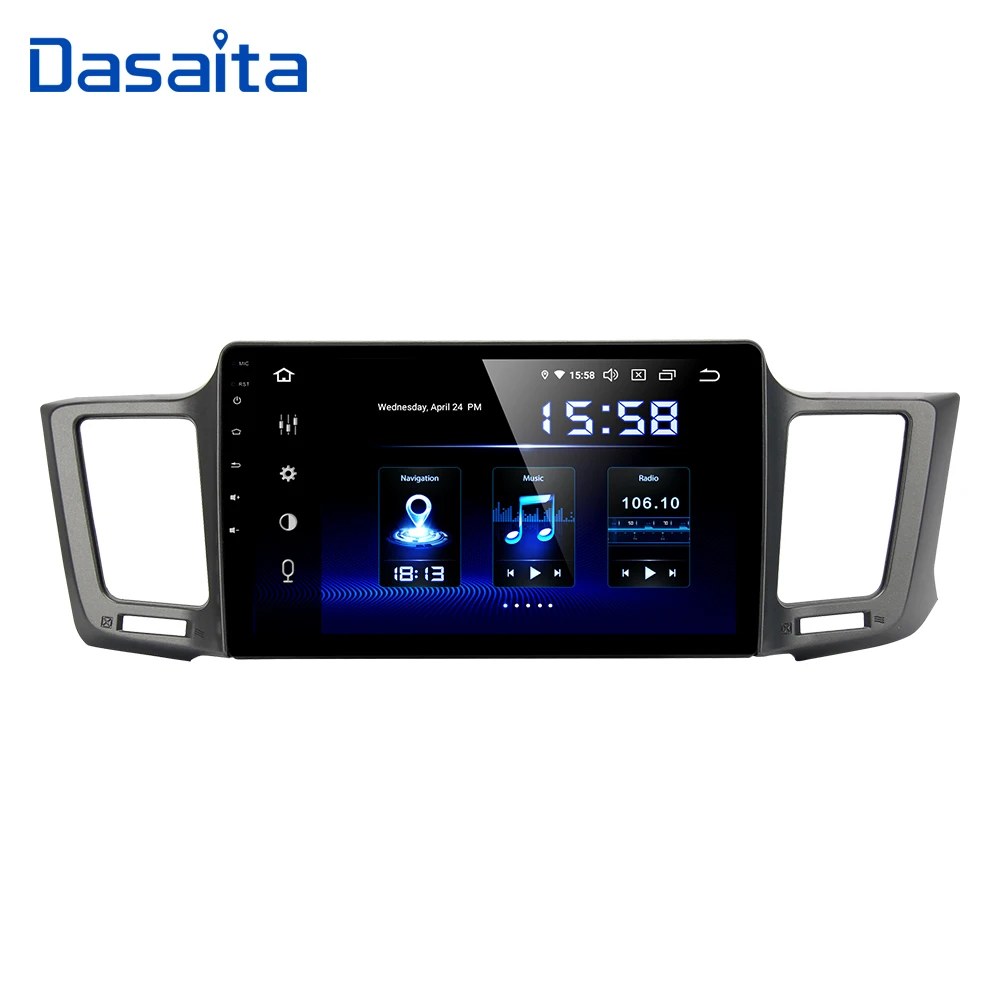 Dasaita 10 2 &quotAndroid Автомобильный GPS радио плеер для Toyota RAV4 2014 2015 2016 с восьмиядерным 4 Гб