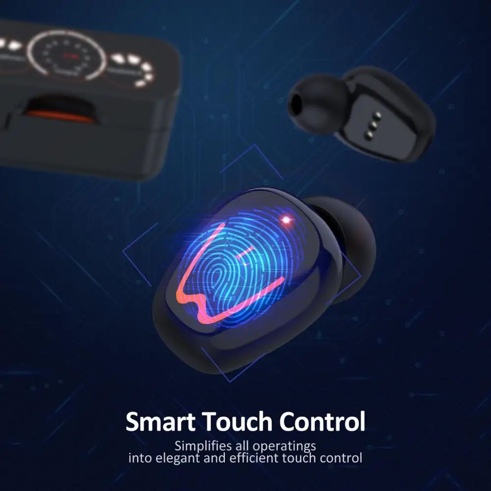 McGeSin New Bluetooth Earphones Music Ecouteur Bluetooth Wireless Headset IPX7 Waterproof Sport Earbuds HD Call With Microphone