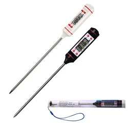 Electronic Digital Milk Water Thermometer For Kids Long Probe Fry BBQ Food Meat Temperature Adult Household Cooking Thermometer
