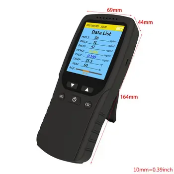 

Air Quality Monitor, Indoor Air Pollution Meter Micro Dust Tester