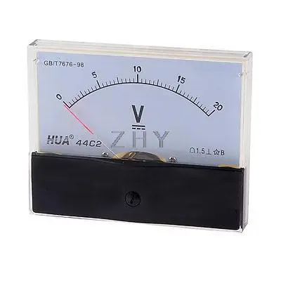 

Class 1.5 Accuracy Plastic Casing Analog Voltmeter Gauge DC 0-20V