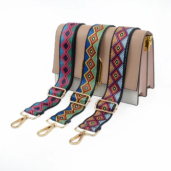 

Nylon Colored Belt Bags Belt Accessories For Women Rainbow Adjustable Shoulder Hanger Handbag Straps Decorative Chain Bag