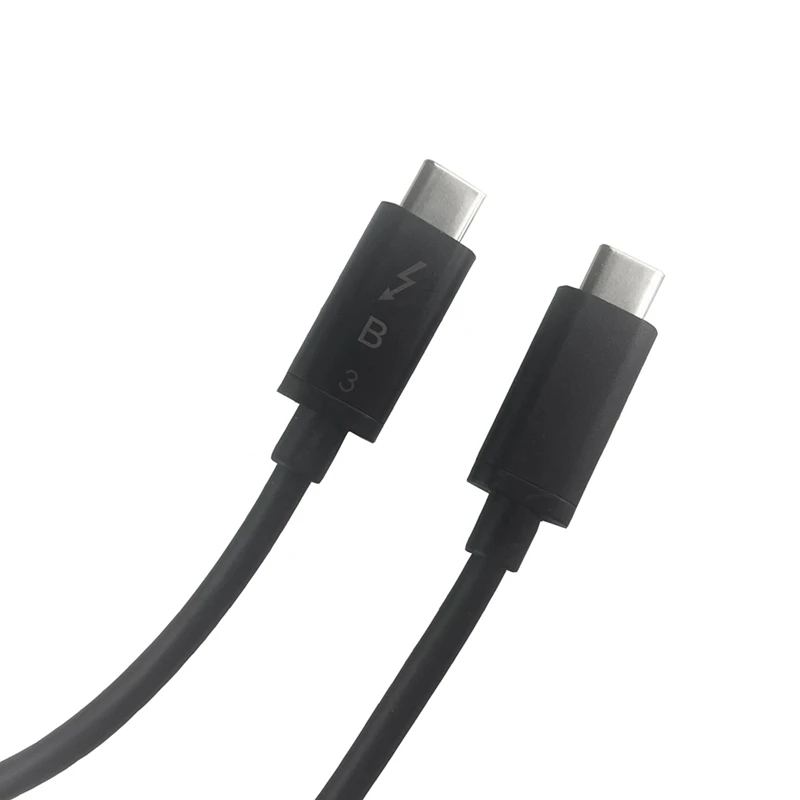 Кабель Thunderbolt 3 Usb 3,1 Usb-C Male-Male Thunderbolt 3 40 Гбит/с кабель Usb-C To Usb-C Thunderbolt 3 50 см
