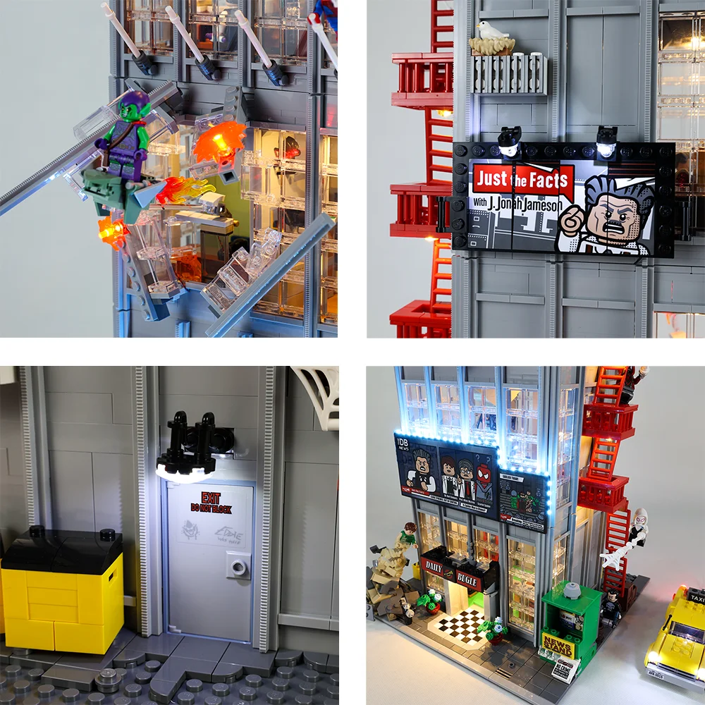 EASYLITE LED Light Set For 76178 Daily Bugle Blocks Bricks DIY Toy Only Lighting Kit NOT Include Model 5