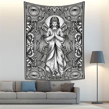 

Mandala Tapestries Witchcraft Tarot Cards Wall Hanging Blankets Skull Witch Carpets Bohemian Hippie Home Decor Polyester