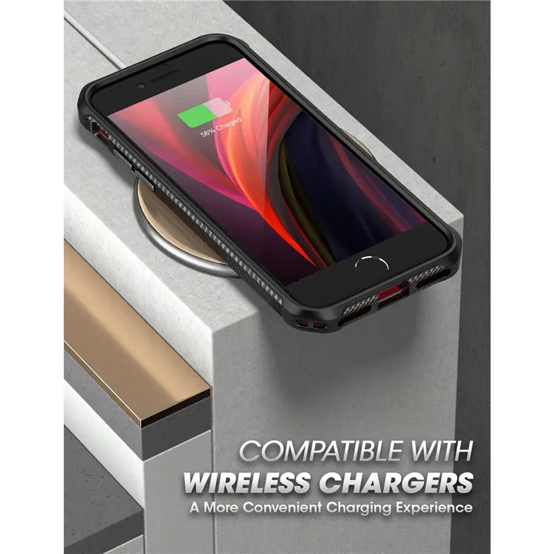 SUPCASE для iPhone SE 2020 чехол 7/8 серии EXO гибридный защитный прозрачный бампер из