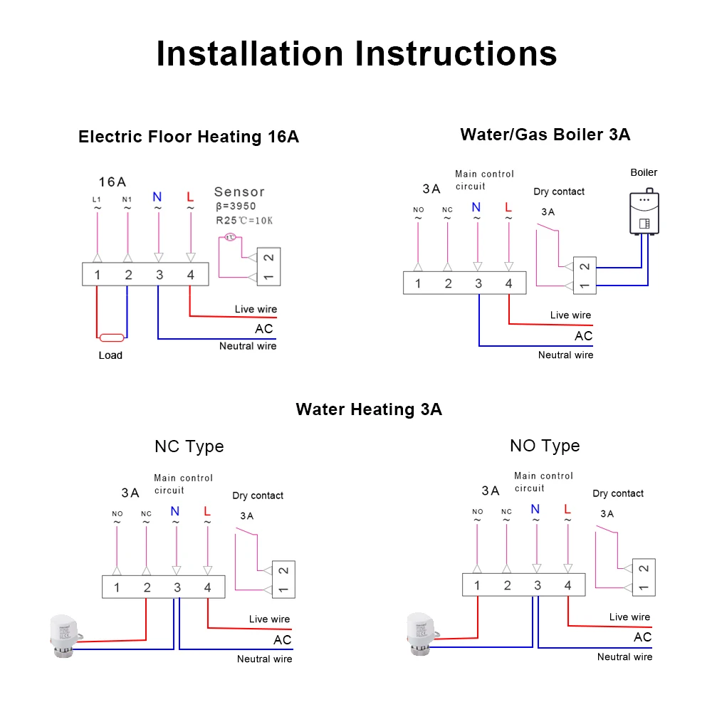 AVATTO tuya wifi smare Termosztát, Elektromos Födém Felmelegítés water/gas Mosogatóedény Hőfok Zárkózott Számvevő számára Google kereső haza, alexa