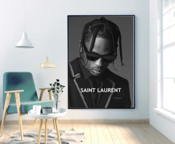

Travis Scot music star silk poster Wall Decor No frame