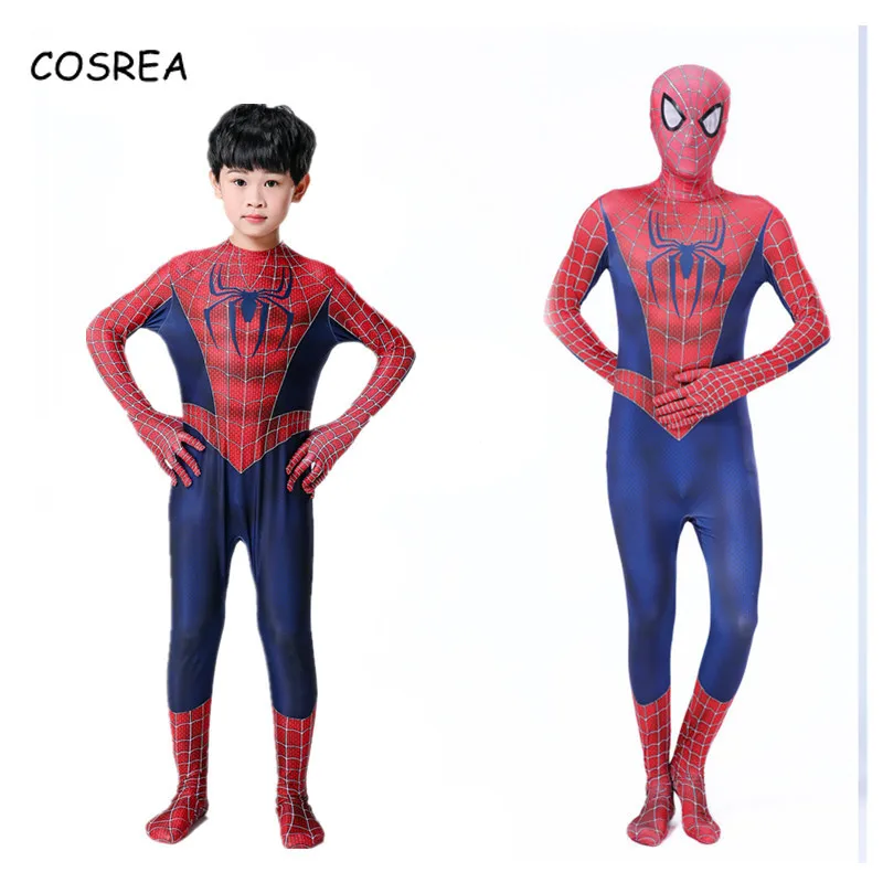 

Kids Spider Man Far From Home Peter Parkers Cosplay Costume Zentai Spiderman Superhero Bodysuit Suit Jumpsuits Halloween Costume