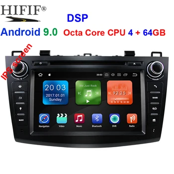

IPS 8" 2 din car dvd radio stereo Android 9.0 GPS for mazda 3 mazda3 2010-2013 Wifi Bluetooth multimedia tape recorder navi DAB+