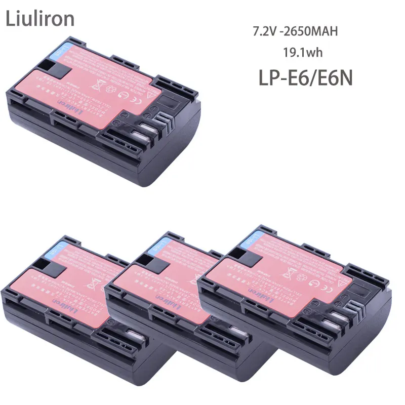 LP-E6 LP-E6N LP E6 камера батарея Сделано с японскими ячейками для Canon LP-E6 EOS 5DS 5D Mark II Mark III 6D 7D 60D 60Da 70D 80D