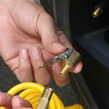 Автомобильный воздушный насос, насос для накачки шин, клапан, разъем 8 мм, зажим для зажима, автомобильная шина для грузовика, открытая латунная шина, инструмент для ремонта авто, зажим для клапана