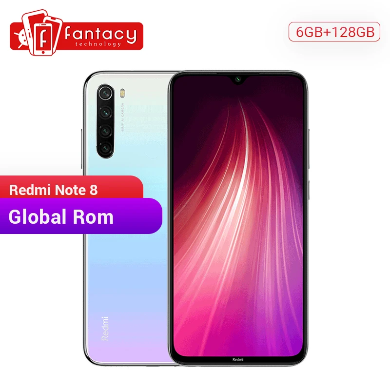  Global ROM Redmi Note 8 6GB 128GB 48MP Quad Cameras Smartphone Snapdragon 665 Octa Core 6.3