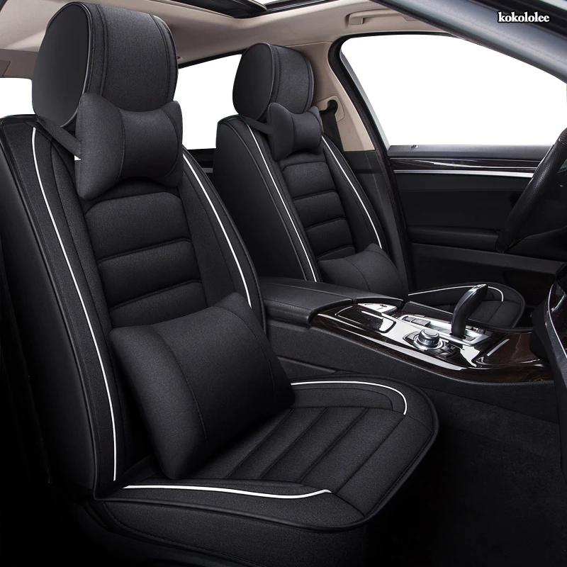 Kokololee fundas de lino para asientos de coche, fundas clásicas para nissan leaf x trail t30 Kokololee fundas de lino para asientos de coche, fundas clásicas para nissan leaf x trail t30