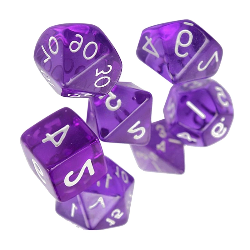 7-кости Двусторонняя D4 D6 D8 D10 D12 D20 MTG магия сбор D