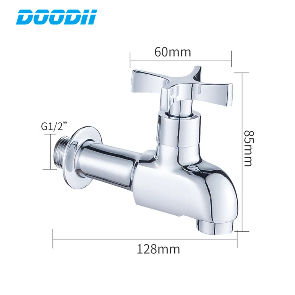 Doodii Кухонные смесители для ванной комнаты с одной ручкой настенное крепление Bibcock латунь декоративные наружные садовые краны для швабры Torneira