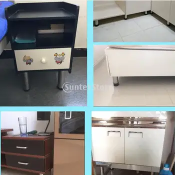 

12xBed Riser Table Lifts Furniture Square Feet Plinth Floor Protector 11.5cm