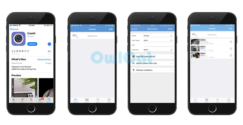 how to add into camhi