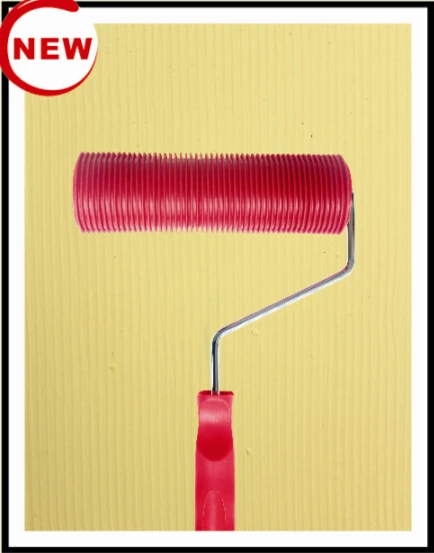 

7" Rubber Roller Embossed Texture Pattern Paint Roller Home Decoration Paint Brush Background Wall Tool 7 Inch
