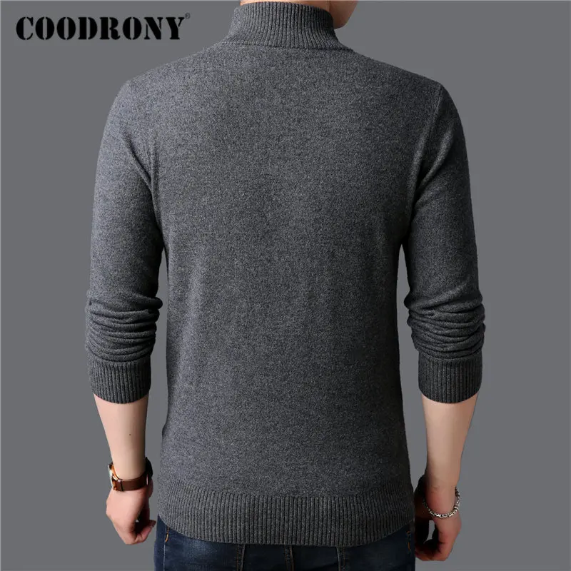 COODRONY Brand Sweater Men Fashion Turtleneck Pull Homme 100% Merino Wool Pullover Men 2019 New Winter Thick Warm Sweaters 93040 COODRONY Brand Sweater Men Fashion Turtleneck Pull Homme 100% Merino Wool Pullover Men 2019 New Winter Thick Warm Sweaters 93040