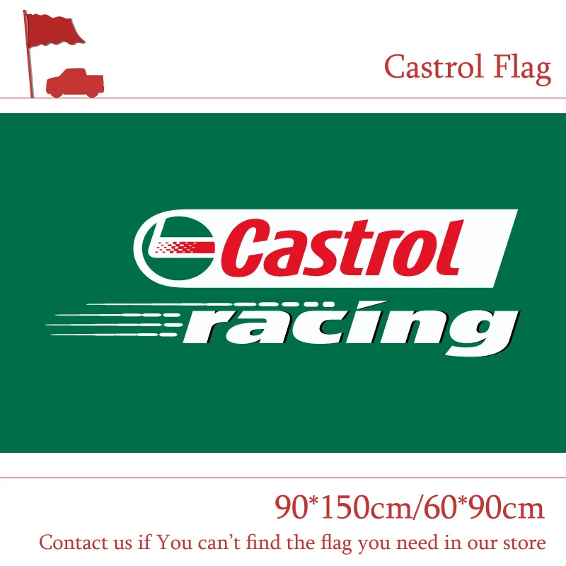 

Free shipping 90*150cm 60*90cm Castrol Racing Flag Country Selector,Castrol Global Home Banner Polyster