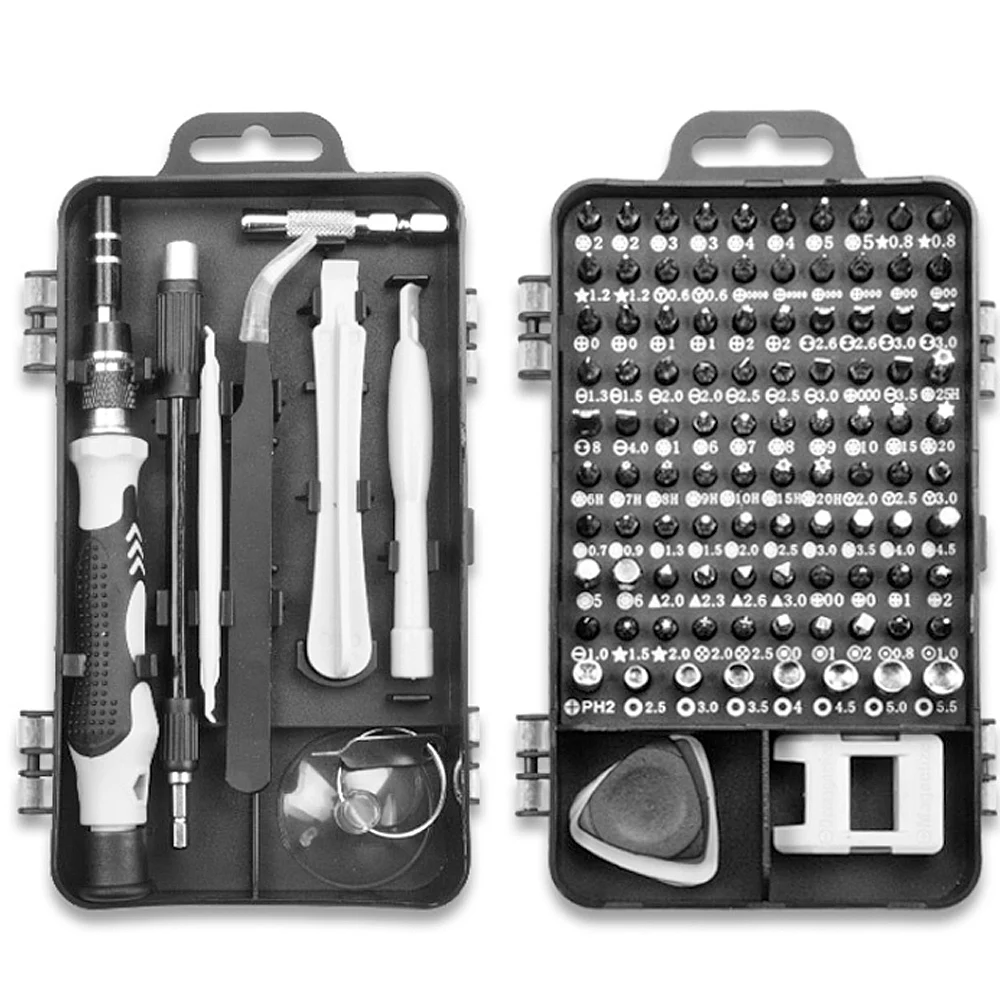 

115 in 1Screwdriver Set Mini Screwdriver Multi Computer Mobile Phone Device Repair insulated Hand HomePrecisionTools