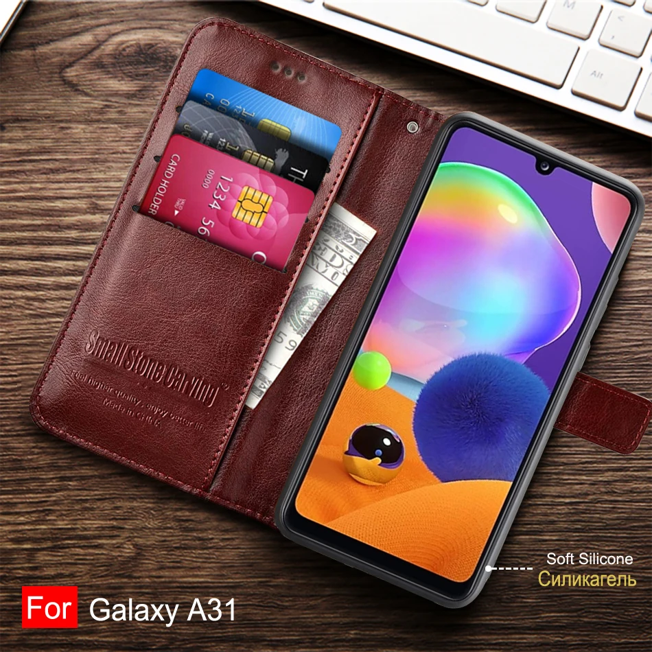 Phone Case For Samsung Galaxy A31 Leather Wallet Cover Magnetic Book Cover leather wallet case leather case phone case leather phone case