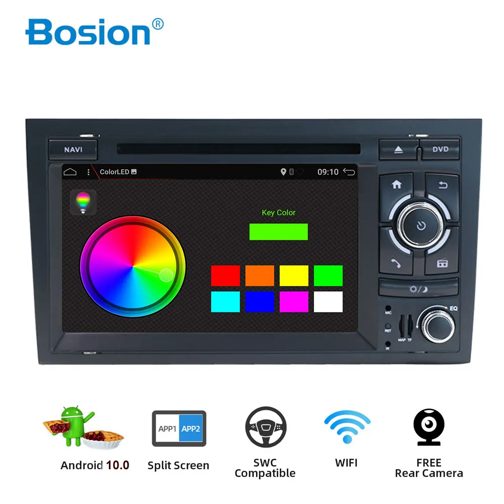 Автомобильный DVD плеер Bosion мультимедийный 2 Din на платформе Android 10 0 с GPS