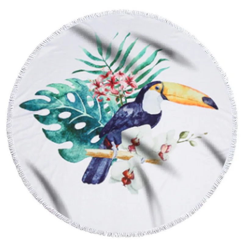 Togo Toucan серия пляжное полотенце из микрофибры со шнурком Рюкзак Сумка Спортивное одеяло для йоги купальное полотенце