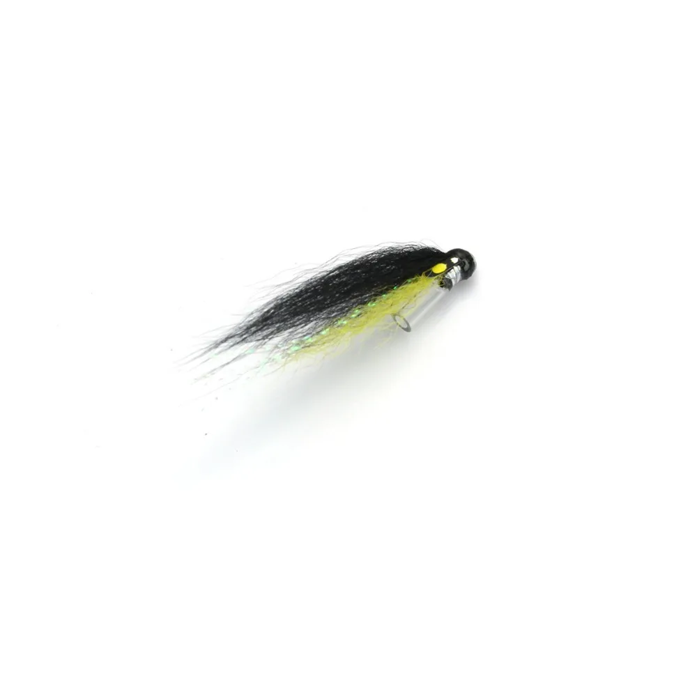 LAE034-Silver Stoat Tail Riffle Hitch Tube Fly (2)