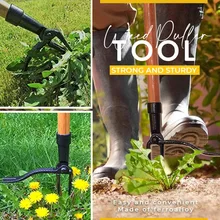 

Standing Weed Puller Dig Grass Manual Weeding Hook Garden Root Remover Weeder Easy Apply Vertical Weeding Digging Grass Shovel