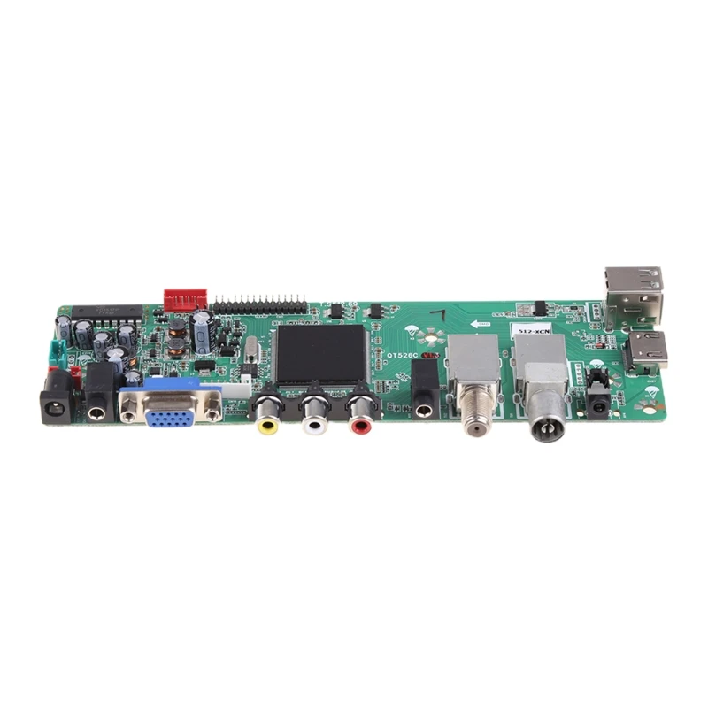 DVB-S2 DVB-S2 DVB-T2 DVB-C Digital Signal ATV Maple Driver LCD Remote Control Board Launcher Universal Dual USB Media QT526C T.