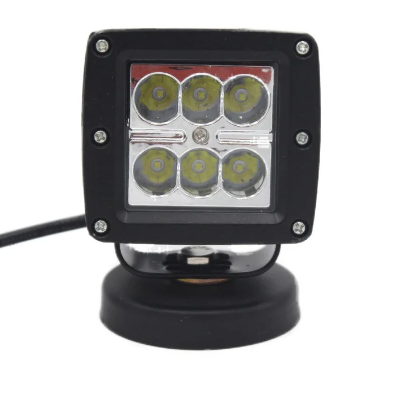 

18w Work Light SUV Refit LED Front Spotlights Square Inspection Lamp Car Wrangler Install Lights