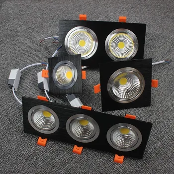 

Dimmable Recessed COB LED Downlights LED Ceiling Spot Lights AC85-265V LED Ceiling Lamps Warm Cold White Indoor Lighting