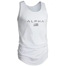 Мужские летние спортивные майки из чистого хлопка для занятий фитнесом, бега без рукавов, эластичные баскетбольные майки из чистого хлопка AliExpre