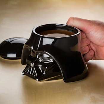 

Star Wars Coffee Mug Ceramics Cups and Mugs Black White Samurai Coffee Cup Darth Vader Mark High Temperature Beer Cup Drinkware